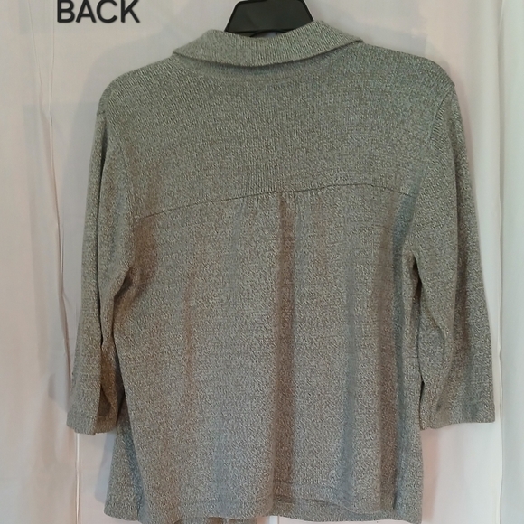 Dress Barn Gray Cardigan Sweater - Picture 2 of 3